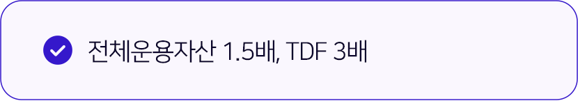 전체운용자산 1.5배, TDF 3배
