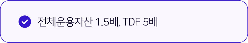 전체운용자산 1.5배, TDF 5배